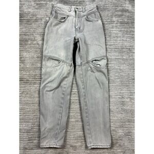 Vintage Gitano Jeans Womens 8 Gray Double Knee Denim‎ 100% Cotton